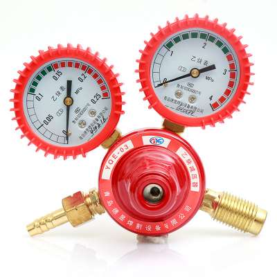 High purity acetylene use auto gas regulator