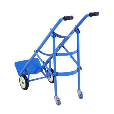 Hospital stainless steel emergency equipment oxygen bottle trolley